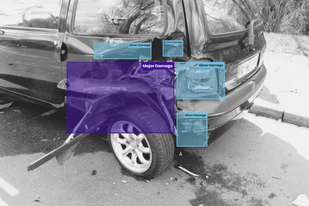 Bounding Box Annotation for Vehicles Damages